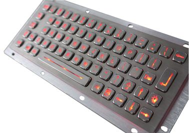 Освещенная контржурным светом нержавеющей сталью кнопочная панель киоска клавиатуры ИП65 УСБ промышленная