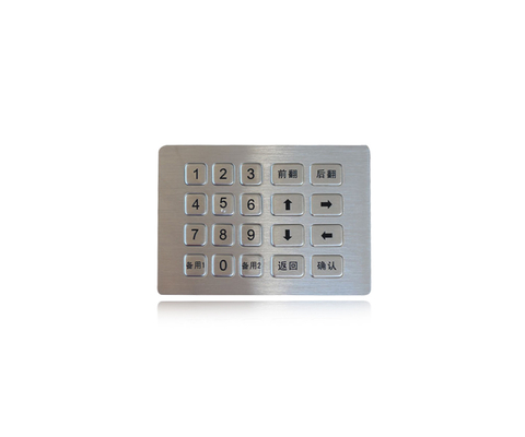 водоустойчивая кнопочная панель металла с изрезанной числовой клавиатурой киоска ATM