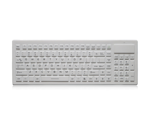 2.4GHz беспроводная медицинская клавиатура IP68 с клавиатурой силикона числовой клавиатуры