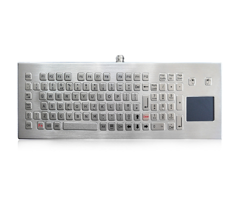 Клавиатура нержавеющей стали промышленная с сенсорной панелью ИП68 делает настольную металлическую клавиатуру водостойкой