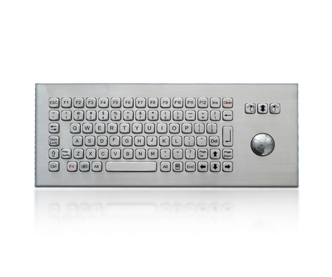 Клавиатура держателя панели нержавеющей стали 86 ключей динамическая Washable с трекболом лазера