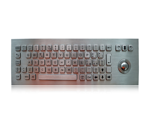 Клавиатура нержавеющей стали доказательства вандала механическая с клавиатурой Koisk трекбола 800 Dpi оптически