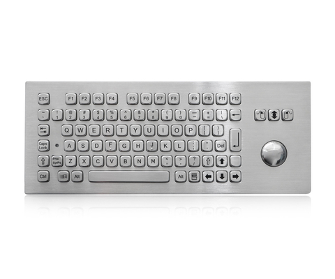 81 ПК металла ключей IP65 клавиатура водоустойчивого нержавеющего настольная с трекболом 38mm