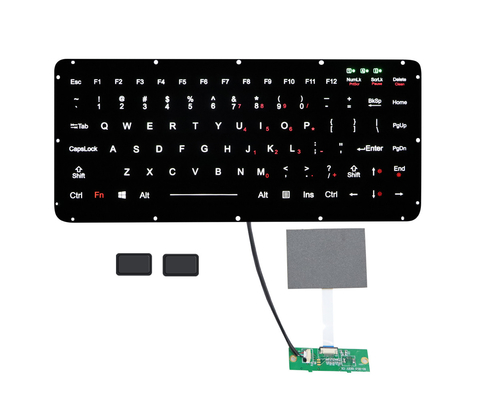 Интегрированная клавиатура силиконовой резины с освещает 2 внешних ключа контржурным светом мыши