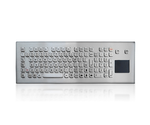 Промышленная клавиатура из металлической нержавеющей стали с сенсорной панелью для киоска
