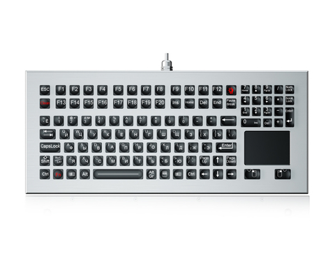 Промышленная клавиатура с сенсорной панелью и водонепроницаемой технологией IP68