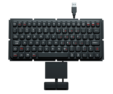 Запечатанная и прочная промышленная клавиатура с сенсорной панелью и двумя клавишами мыши для суровой среды