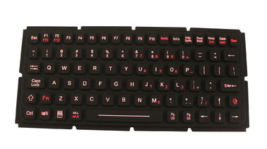 Динамическая загерметизированная клавиатура силикона ИП67 промышленная для усиливанных компьютера/ноутбука