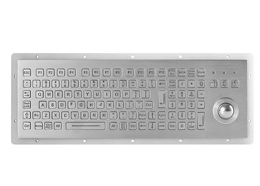 Клавиатура установленная панелью ИП67 Стяньлесс 104 ключей стальной с трекболом 800ДПИ