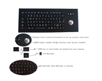 Клавиатура вандала ИК09 устойчивая промышленная с трекболом