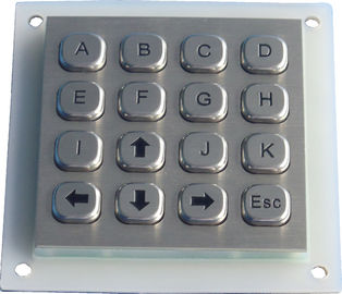 Задняя панель устанавливая ключи матрицы точки 16 кнопочной панели металла водоустойчивые
