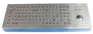 Клавиатура металла плоских ключей движимости 0.45mm промышленная с оптически trackball 800DPI