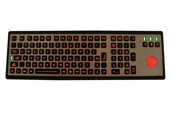 Легкая клавиатура клавиатуры держателя панели металла чистки/usb с trackball dirtproof