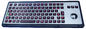 Почищенные щеткой клавиатуры trackball металла backlight промышленные для промышленного &amp; воинского