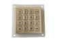 Компактный вандал формата придает непроницаемость кнопочная панель металла 16 ключей с матрицей точки