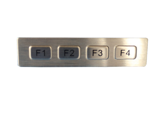 Нержавеющая сталь кнопочной панели металла ключей IP65 4 промышленная без электронного регулятора