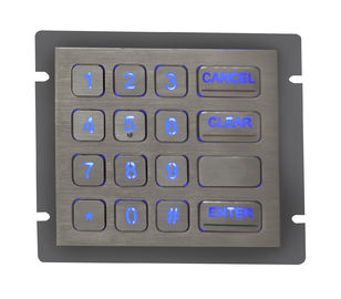 Осветите кнопочную панель контржурным светом металла с Ps/2 взаимодействуйте, установка задней панели