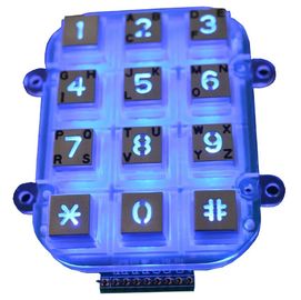 Малая матрица многоточия с 12 ключами, Blacklight кнопочной панели металла заливки формы