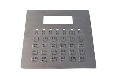 IP66 подгоняло 24 кнопочной панели нержавеющей стали металла установки верхних панели ключей загоренных