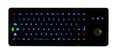 Черная клавиатура Маунта панели Usb морского пехотинца с оптически Trackball