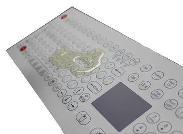 Ключевая промышленная клавиатура мембраны компьютера 108 с клавиатурой доказательства масла touchpad