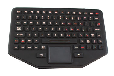 Клавиатура подвижного настольного компьютера силикона Ip68 промышленная с Touchpad для воиск