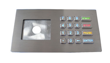 Цветастые освещенные контржурным светом кнопочные панели usb кнопочной панели нержавеющей стали IP67 численные с LCD