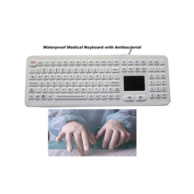 Медицинская резина больницы силикона клавиатуры с сенсорной панелью противобактериологической