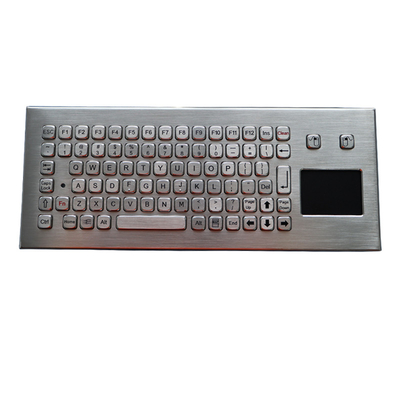 формат ИП68 компакта клавиатуры нержавеющей стали 83 ключей загерметизировал рабочий стол с сенсорной панелью