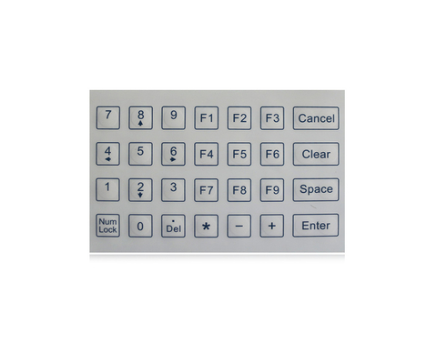 Подгонянная клавиатура мини мембраны медицинская с противобактериологической и Scratchproof промышленной кнопочной панелью