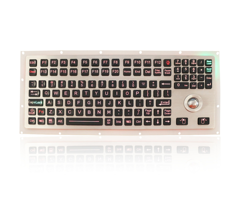Клавиатура изрезанного морского трекбола IP65 клавиатуры численного подсвеченная
