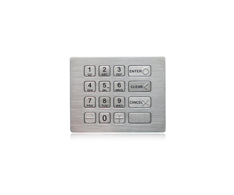 Кнопочная панель металла держателя панели доказательства вандала ODM OEM с кнопочной панелью 16 цифров кнопки