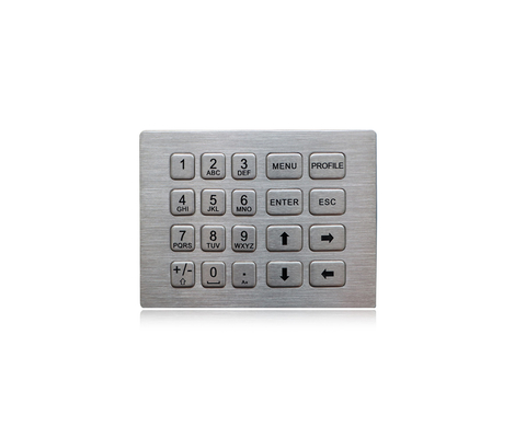 20 Piezo кнопочной панели металла ключей IP65 гипер усиливанных для кнопочной панели машины банка
