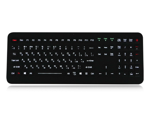 108 рабочий стол клавиатуры IP68 силикона ключей промышленный водоустойчивый подсвеченный