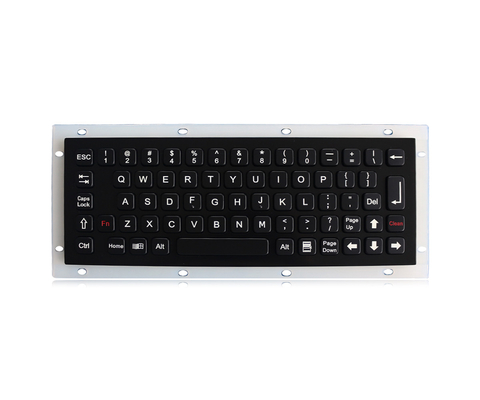 Почищенная щеткой черная титановая промышленная клавиатура Коиск металла подгонянная клавиатурой