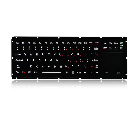 Усиливанная клавиатура силикона промышленная осветить водоустойчивую клавиатуру контржурным светом с сенсорной панелью
