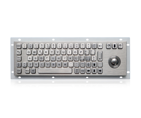 69 клавиатура нержавеющей стали формата IP65 ключей компактная статическая с оптически трекболом