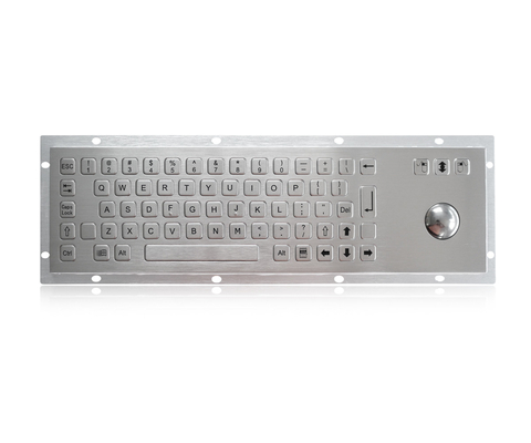 Статическая расклассифицированная промышленная клавиатура нержавеющей стали IP65 с механическим трекболом для на открытом воздухе