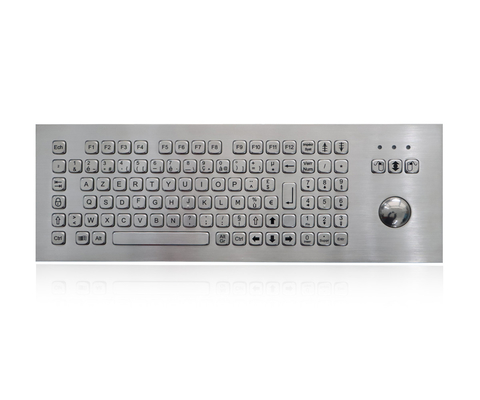 Ключевая клавиатура нержавеющей стали 100 с оптически механическим трекболом водоустойчивым