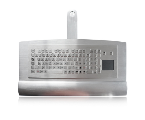 Динамическая промышленная клавиатура с защитой от вандализма IP68 со 103 клавишами и сенсорной панелью