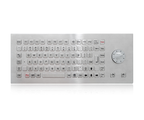 90 клавиш Промышленная клавиатура из нержавеющей стали с запечатанным / прочным указателем SS-хула