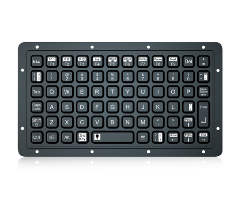 Встроенная прочная военная силиконовая резиновая клавиатура 69 клавиш USB подсвеченная клавиатура