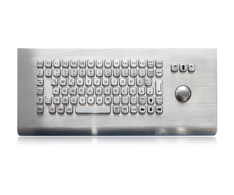 IP65 прочная промышленная металлическая клавиатура клавиатура киоска с трековым шаром
