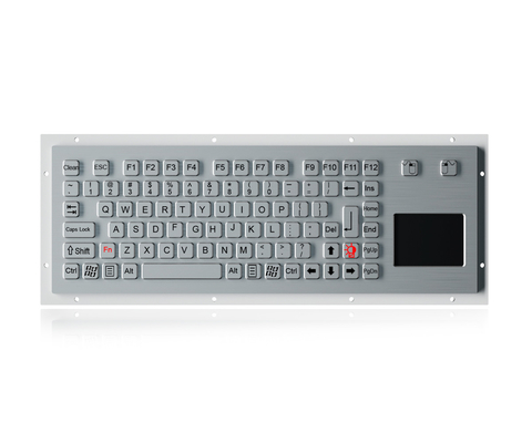 89 клавиш USB клавиатура с обратным освещением IP65 Динамическая водонепроницаемая с прочной сенсорной панелью