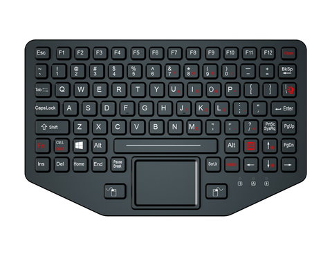 Прочная военная клавиатура MIL-STD-461G и MIL-STD-810F с двойным интерфейсом PS2 с сенсорной панелью