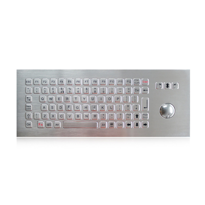 84 ключевая Washable промышленная клавиатура с Trackball, клавиатура нержавеющей стали