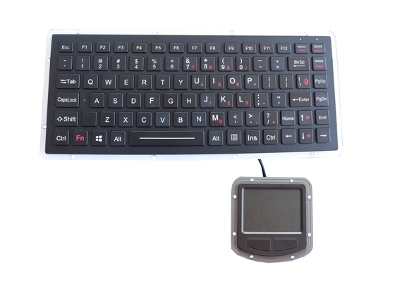 USB клавиатуры IP67 алюминиевого сплава военный с сенсорной панелью 400DPI