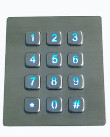 PS/2 или USB вели кнопочную панель backlit металла численную с protuberant интерфейсом ключей RS232
