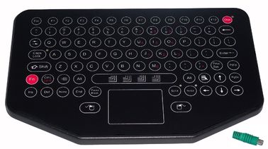 Намочите клавиатуру мембраны подвижного настольного компьютера доказательства промышленную с загерметизированным touchpad