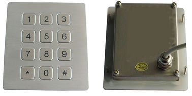 Ключ кнопочной панели 12 металла ATM ключа интерфейса RS232 пылезащитный промышленный плоский